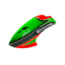 FUSUNO Canopy Specter 700V2 Orange/Green/Black w/ Green Decal - HeliDirect