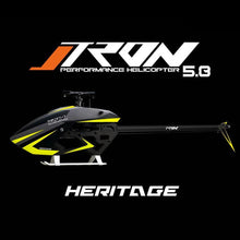 Tron 5.8 HERITAGE Helicopter Kit (w/o Blades) - Gray/Neon Yellow - HeliDirect