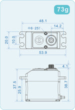 THETA RAZOR-T1 NFC HV STANDARD BRUSHLESS TAIL SERVO