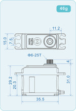 THETA SABRE-C1 NFC HV MINI BRUSHLESS SERVO