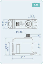 THETA THM988 HV MINI BRUSHLESS SERVO