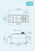 THETA RAZOR-TH1 NFC HV LOW PROFILE BRUSHLESS TAIL SERVO