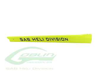 Carbon Fiber Tail Boom Yellow - Goblin 500 Sport