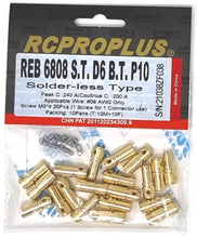 RCPROPLUS D6 BT Solder-less Connector 6mm (10M-10F) - HeliDirect