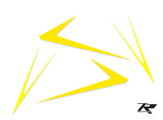 Tron 5.8 Sticker Yellow - HeliDirect