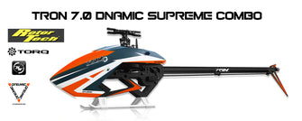 Tron 7.0 Dnamic Supreme Combo With 4225/810KV & TORQ BLSBE Servos (For 6-8S) - HeliDirect