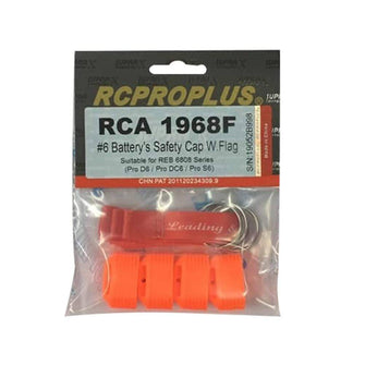 RCPROPLUS Supra X Battery Safety Cap W./ Flag For REB 6808 Pro D6/S6/DC6 - HeliDirect