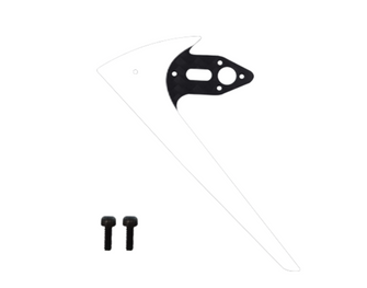 Goosky S2 Vertical Tail Fin Set - White - HeliDirect