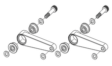 Goosky RS4 Main Rotor Washout Arm Set - HeliDirect