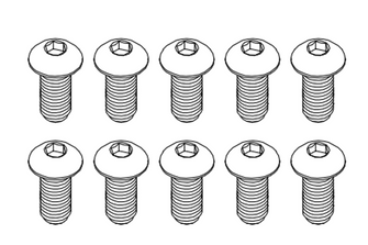 Goosky RS4 Screw Set M2.5x8mm - HeliDirect