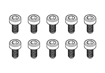 Goosky RS4 Screw Set M1.6x4mm - HeliDirect