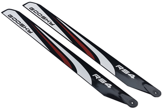 Goosky RS4 Practice Carbon Plastic 390mm Main Blades - HeliDirect