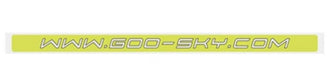 Goosky RS4 Tail Boom Sticker - Yellow - HeliDirect