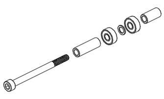 Goosky RS7 Tail pulley Crossbeam assembly