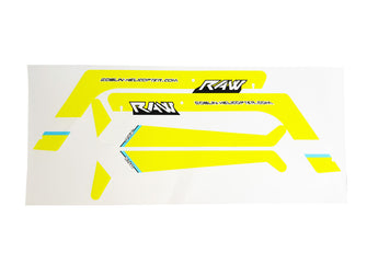 RAW500 Sticker Set Yellow - HeliDirect