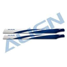 Align 325mm Carbon Fiber Blades-Blue - HeliDirect