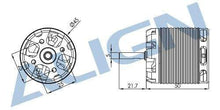 Align 520MX Brushless Motor (1600KV/3527) - HeliDirect