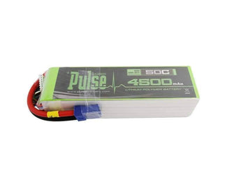 PULSE 4500mah 50C 22.2V 6S LiPo Battery - EC5 Connector - HeliDirect