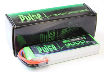 PULSE 5000mAh 35C 11.1V 3S LiPo Battery - No Connector - HeliDirect