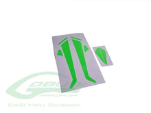 SAB Landing Gear and Fin Green Sticker - Goblin 380 - HeliDirect