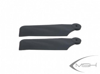 Protos 380 Rigid Tail blade Black - HeliDirect