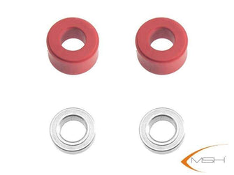 XL Protos 480 Head Dampeners 3D (Red) - HeliDirect